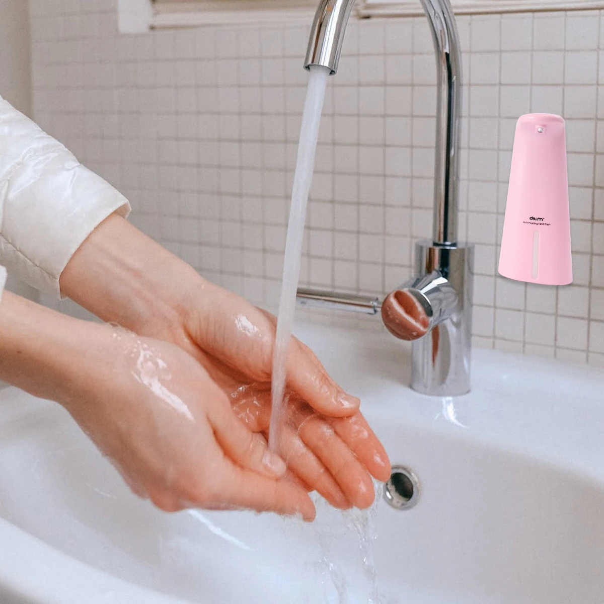 

Sensor Soap Dispenser with Adjustable Amount Auto Hand Manual Random Words/without Style Bathroom Dispensers Touchless