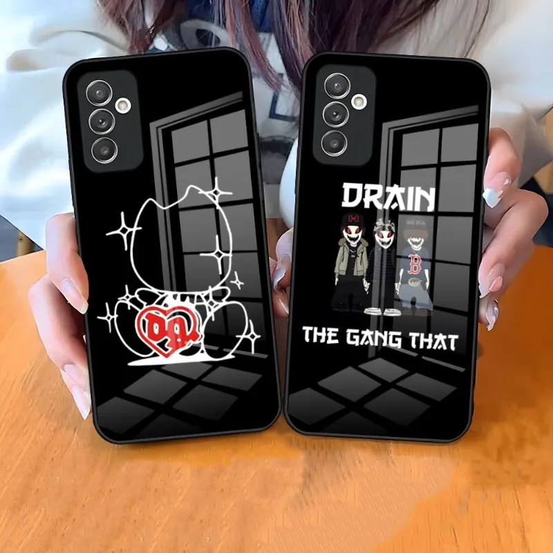 Drain Gang Phone Case For Samsung A34 A52 A14 A21 A71 A20 A31 A12 A51 A40 A32 A72 A30 A54 Tempered Glass Cover