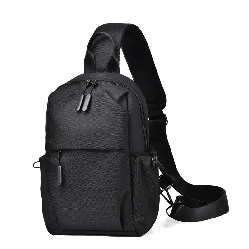 Men Casual And Versatile Waist Packs Trendy Street New Messenger Bag Men Sports Chest Bag  Large Capacity Diagonal Shoulder Bag