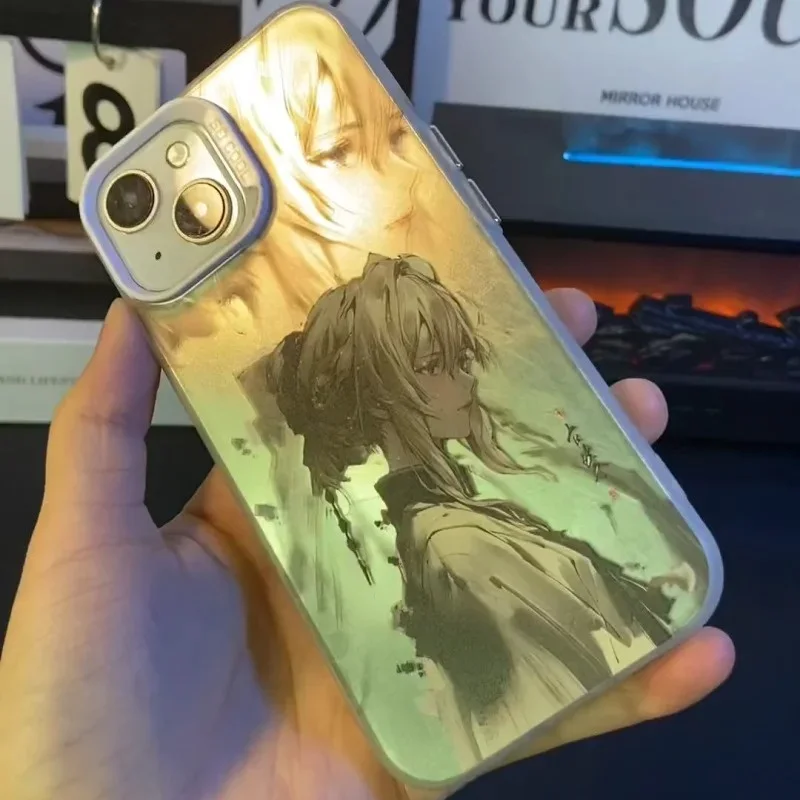 

Anime Cartoon Cute Girl Violet Evergarden Phone Case for iPhone 16 15 14 13 12 11 17 Pro Max Plus Air Mini 17ProMax Pretty Cover