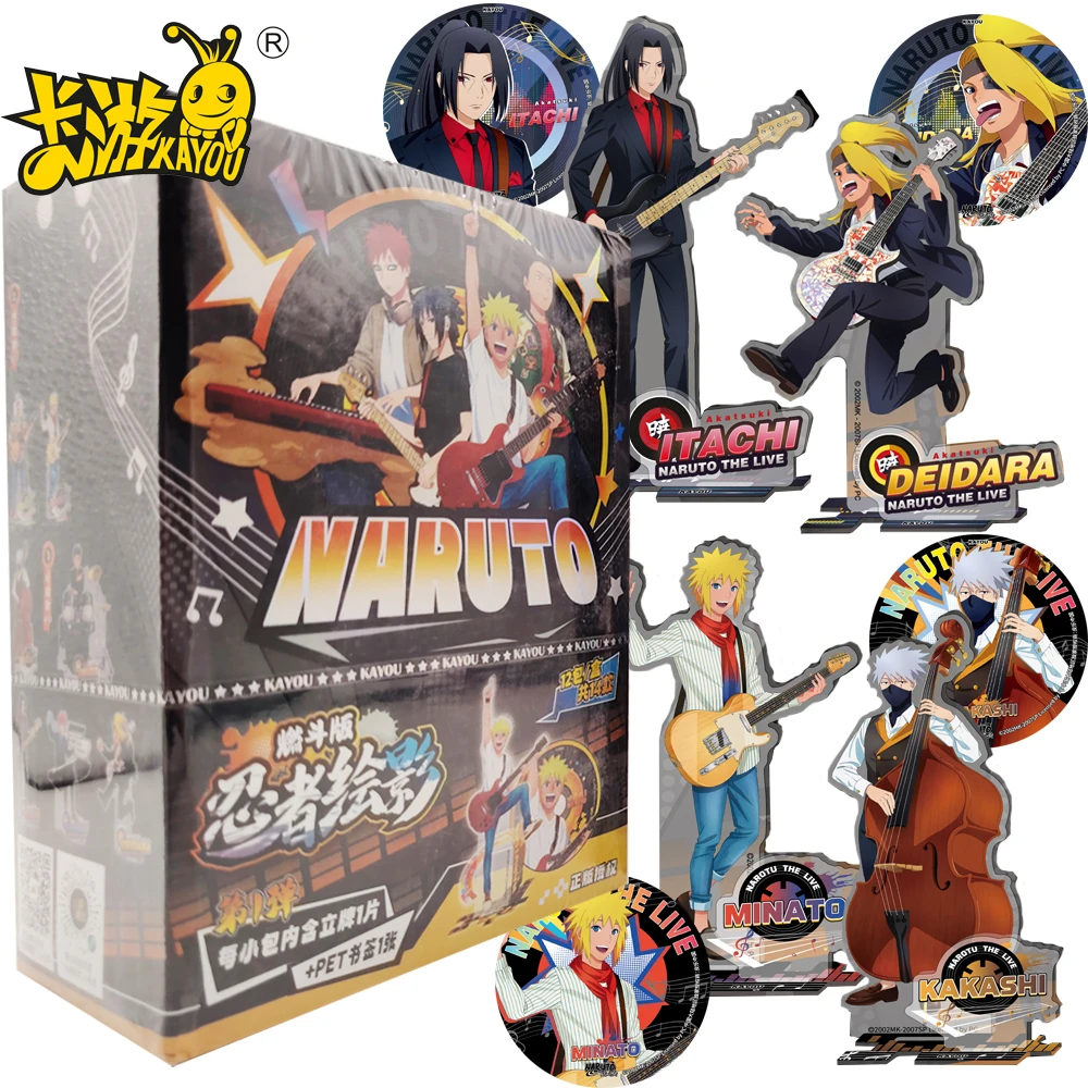 KAYOU Naruto Acrylic Stand Model Uchiha Sasuke Haruno Sakura Concert Music Theme Anime Desktop Ornament Collection Birthday Gift