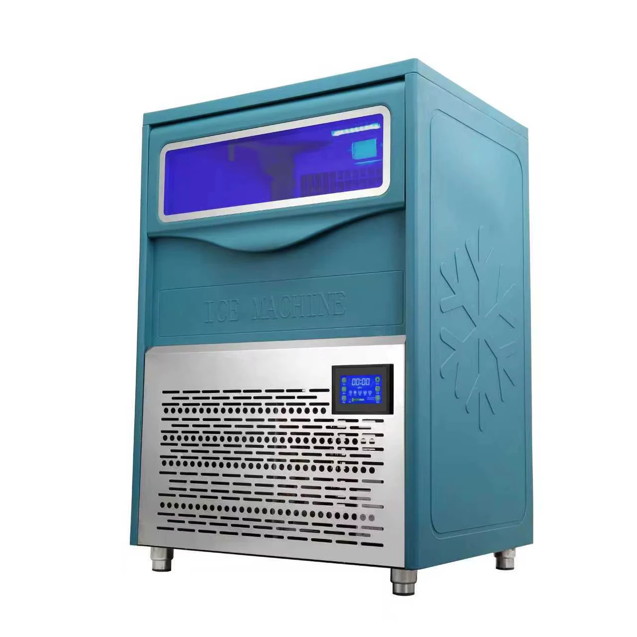 

Commercial Counter Top 80kg Nugget Ice Cube Maker Machine Domestic Ice Cream Maker Home