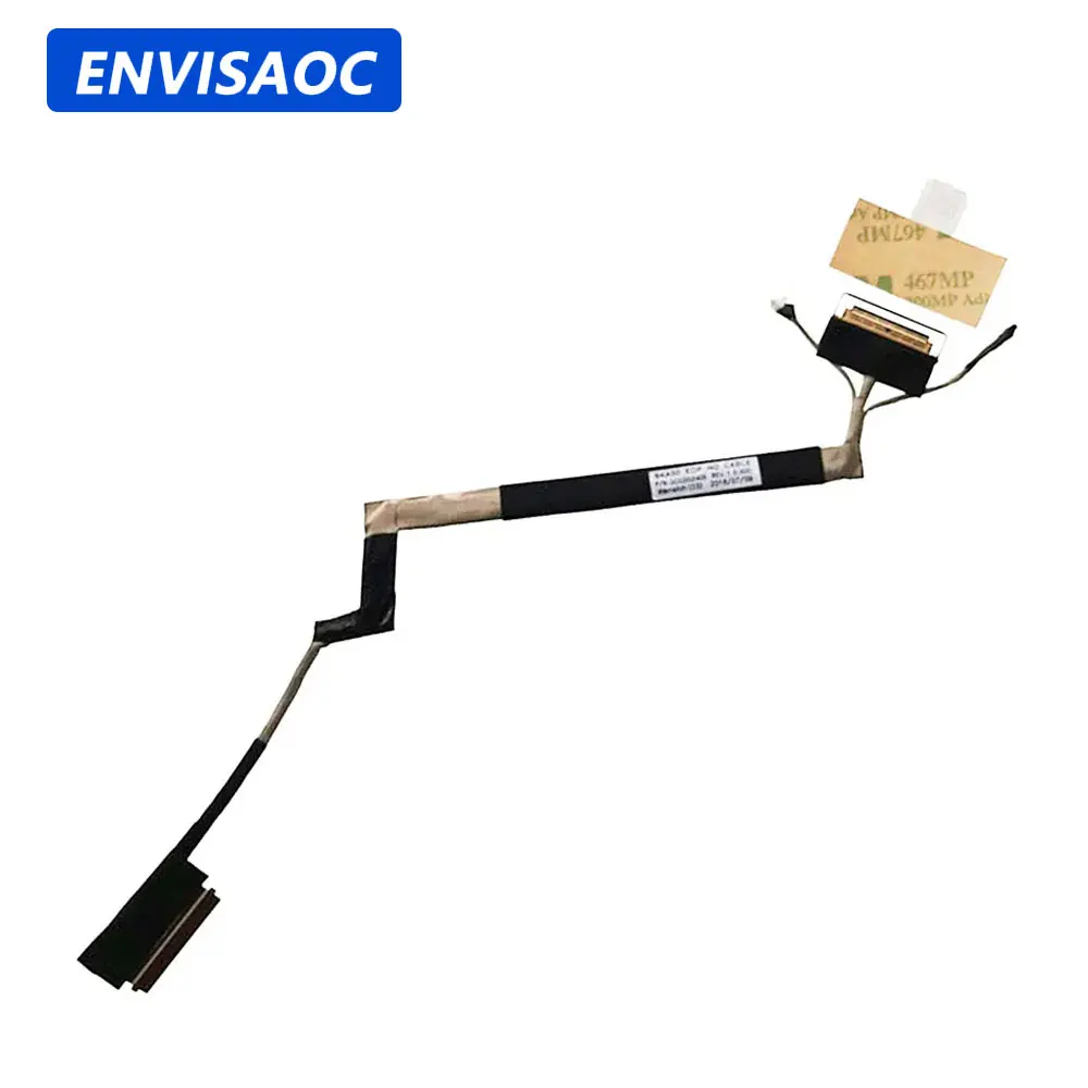 30Pin FHD For Dell Inspiron 15 7560 7572 P61F Laptop Video Screen LCD LED LVDS Display Ribbon Flex Cable 06K2JC DC02002IA00