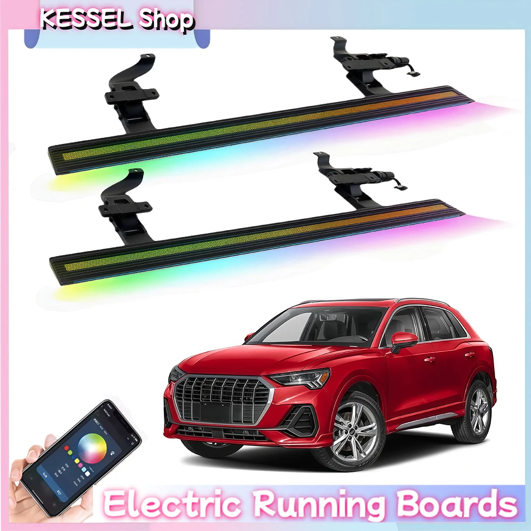 

Выдвижные электрические пороги с LED-подсветкой для Audi Q3 2019-2025: автоматические выдвижные подножки Powerstep