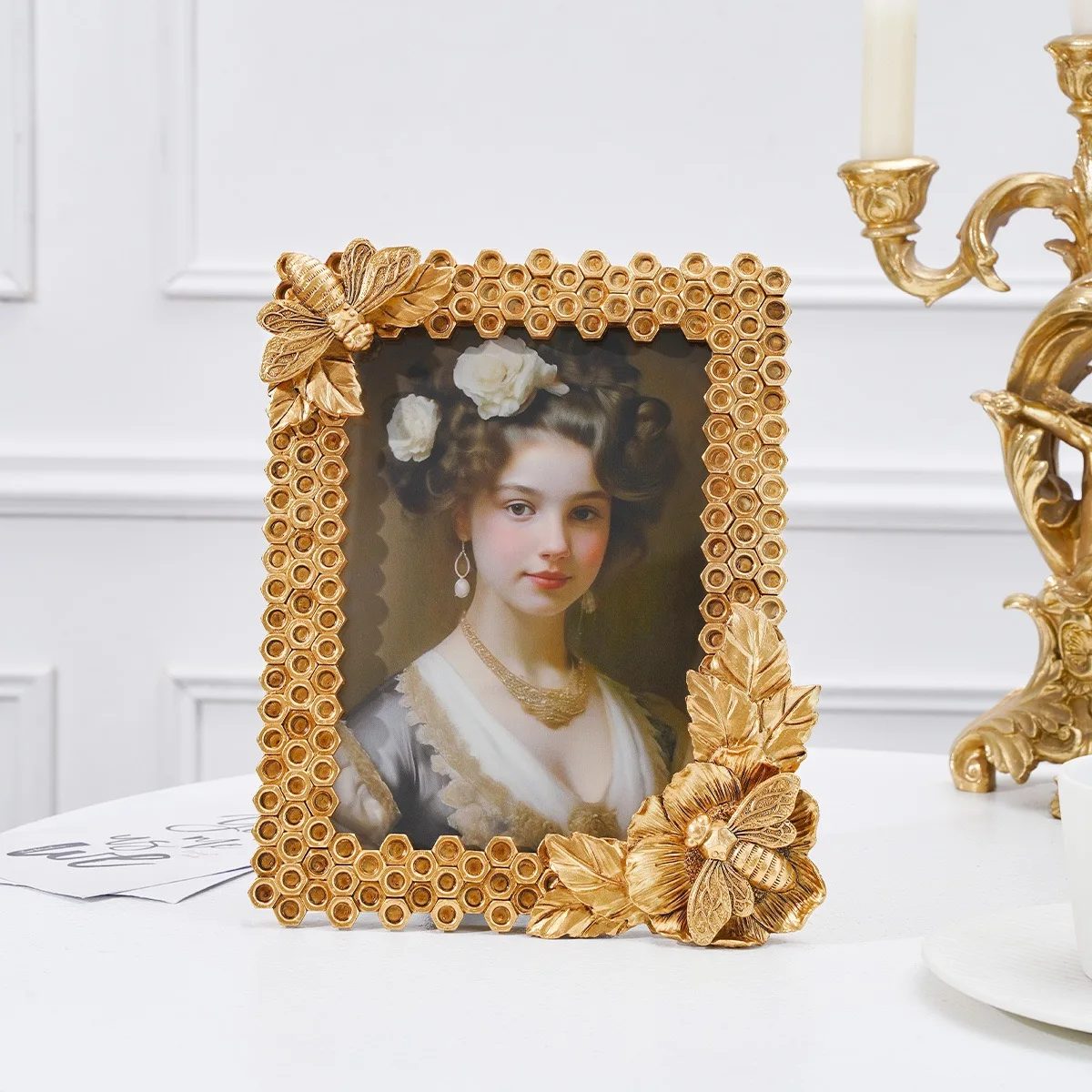 European Creative Retro Resin Photo Frame Tabletop Decoration