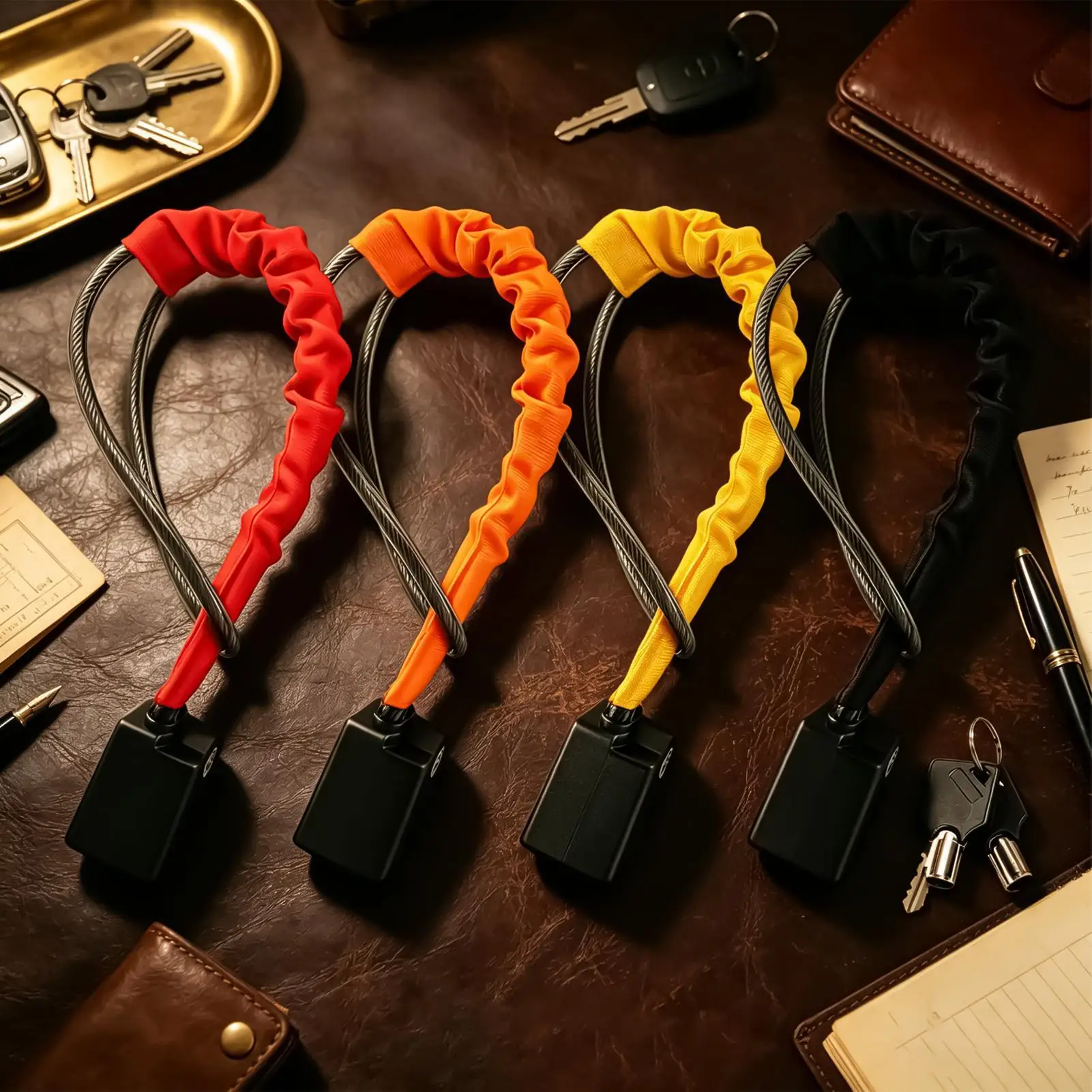 Car Lock Steering Wheel Universal Secure Anti-Theft Device With 2 Keys Car Steering Wheel Device For Vehicle Truck Van Golf Cart