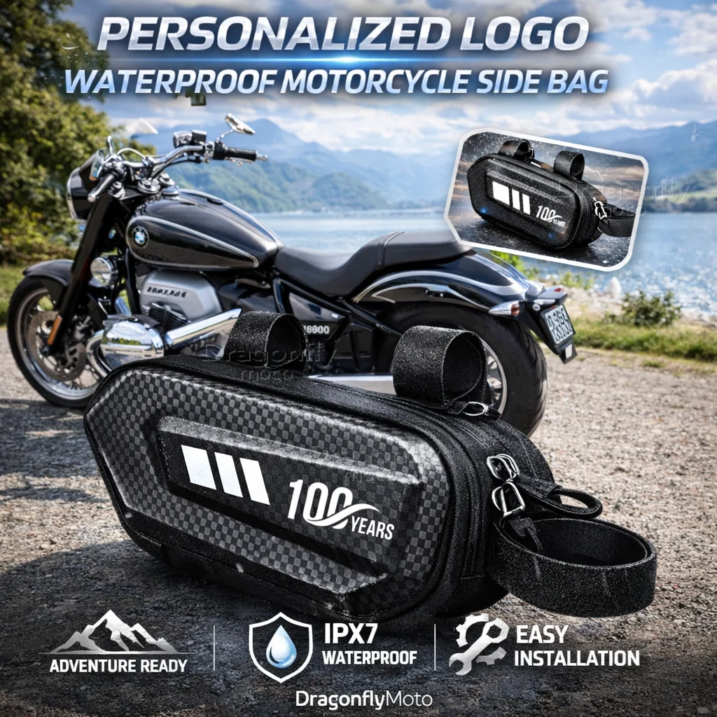 

Для мотоцикла BMW R18 1800CC 100th: Боковая сумка с персонализированным логотипом, водонепроницаемая, жесткий корпус, седельная сумка