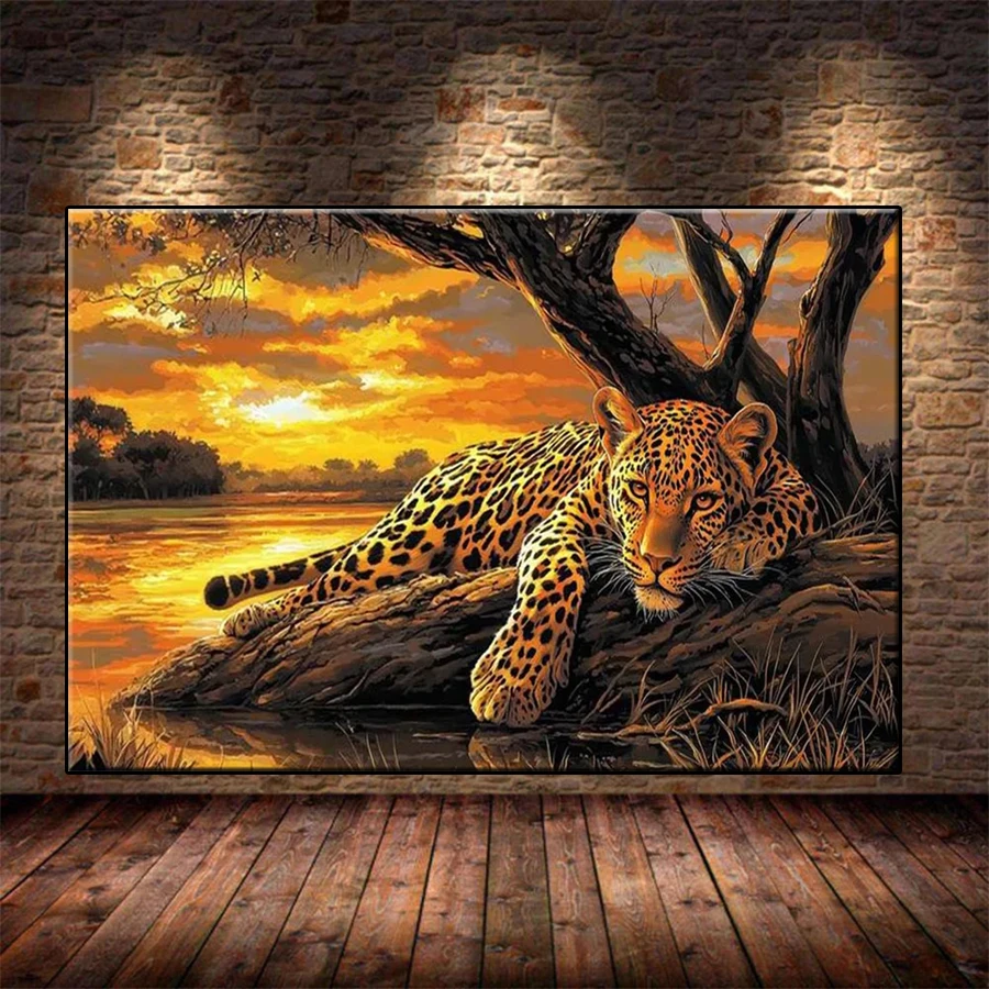 Resin Art Kits For Adults - 5D Diamond painting Art Kit Sunset