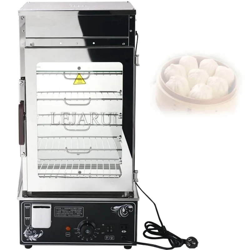 5단 찜기 자동 전기 찐빵기 스테인리스 스틸 이중용도 식품 찜기 상업용 음식 보온기