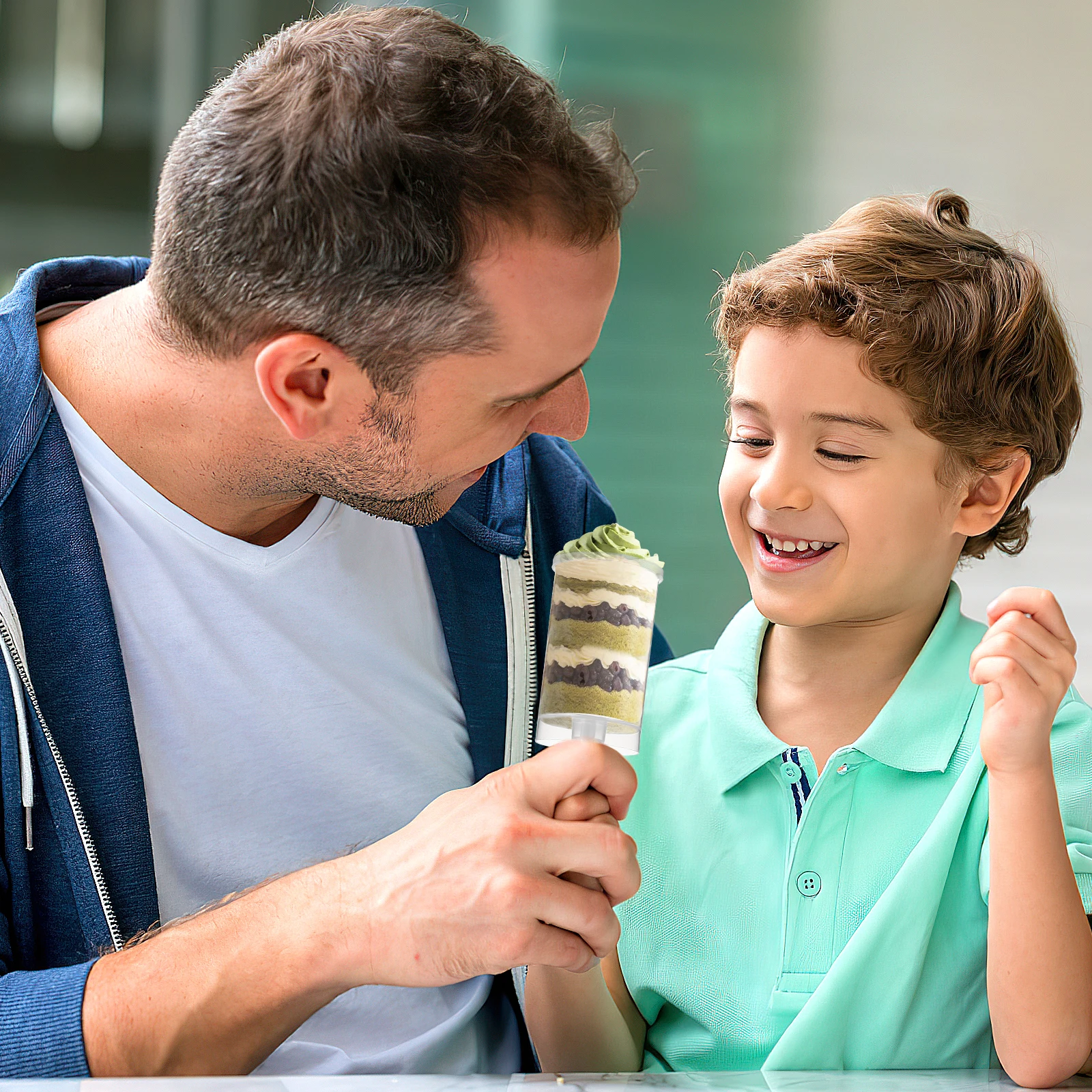 

20Pcs Push-Up Cake Holder Container Clear Cylinder Mold Reusable Plastic Dessert Stand Ideal for Parties Bakeries Events