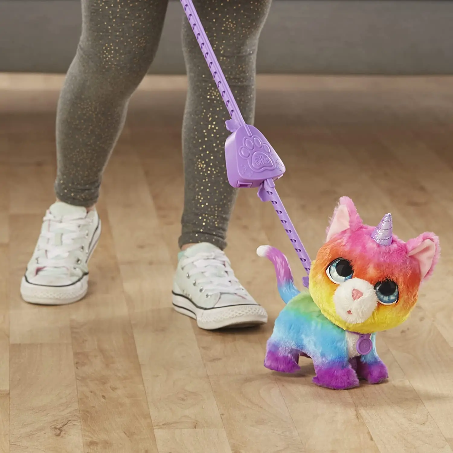 Furreal Vrienden E5307EU5 Frr Walkalots Grote Kwispelt Eenhoorn Kat Regenboog Kleuren Kinderspeelgoed Aimatronics Huisdier Pluche Pop Kawaii