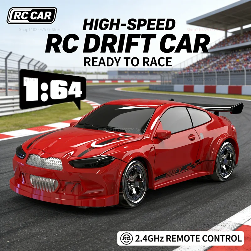 

Миниатюрная радиоуправляемая машинка для дрифта 2.4 ГГц 4WD, масштаб 1:64, гоночная машинка на пульте управления, игрушка для мальчиков, подарок для детей, для игр в помещении и на улице, хобби, спортивная машинка