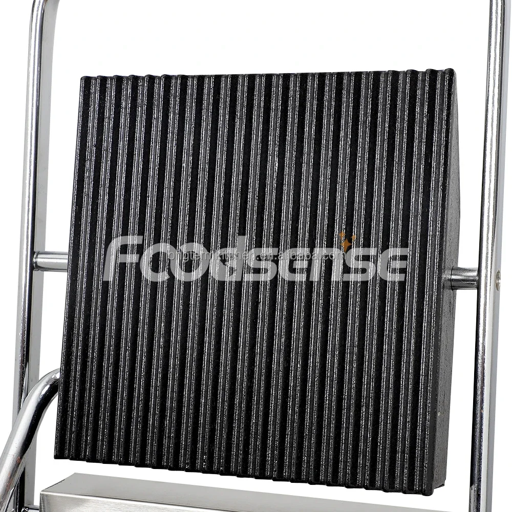 Longterm Stainless Steel Contact Full Grooved Smokeless Electric Griddle For Barbecue Restaurant