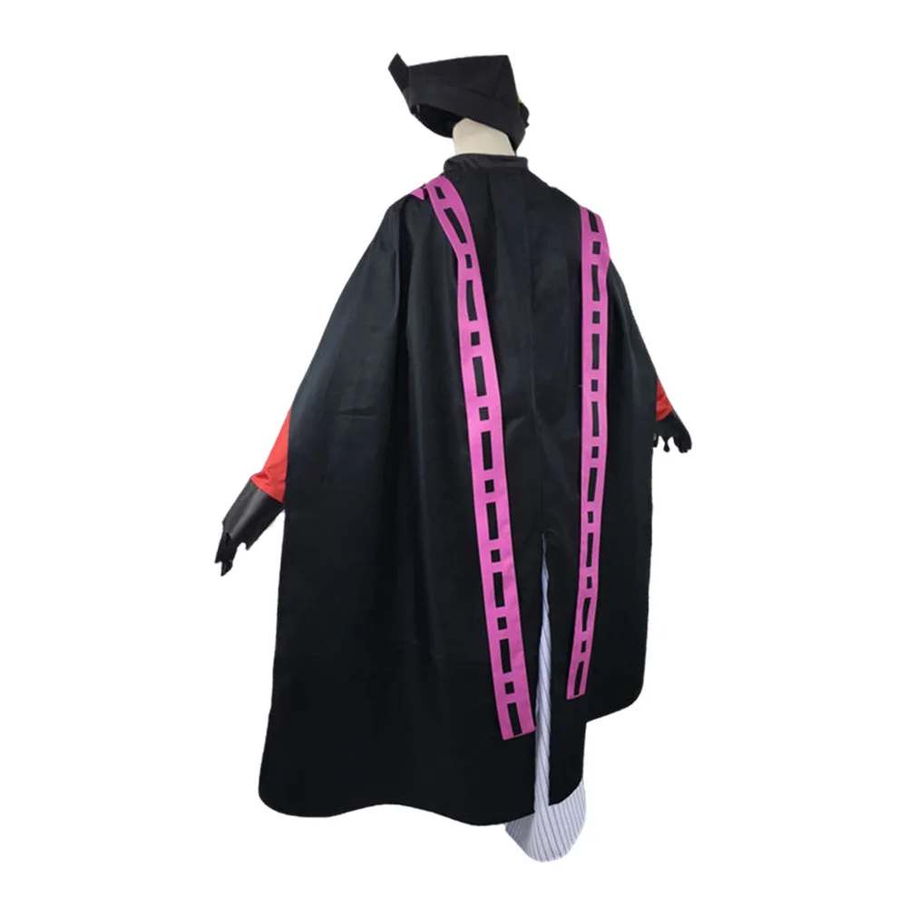 Volwassen Douma Cosplay Rollenspel Mantel Hoed Anime Duivel Moordenaar Rollenspel Kostuum Outfits Mannelijke Mannen Halloween Feest Fantasia Pak