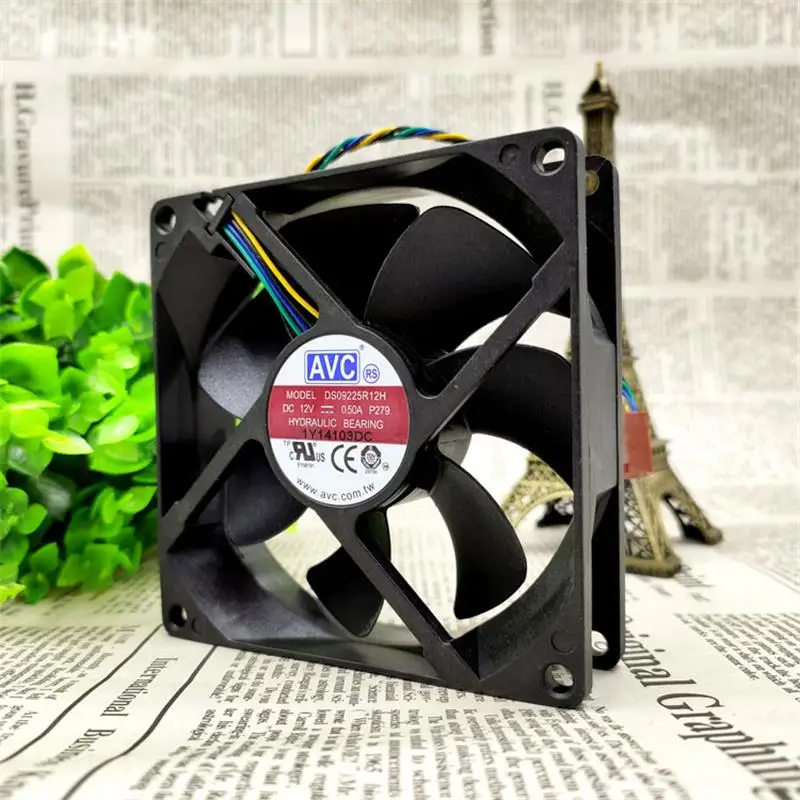 Cooling Server Fan For AVC DS09225R12H 9025 12V 0.50A 9CM Large Air Volume