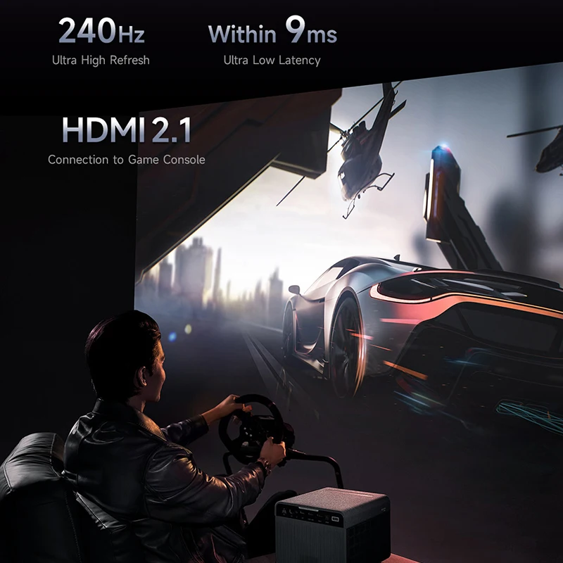 جهاز عرض Formovie X5 4K 4500ANSI Lumen للمسرح الليزري المنزلي HDR10 + Wifi6 3840*2160P Native Bright ALPD MEMC Fengmi Cinema