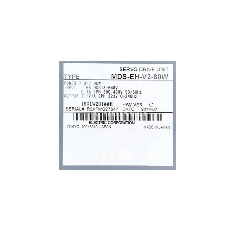 MDS Series Servo Driver MDS-EH-V2-80 MDS-EH-V2-80W MDS-EH-V1-160 MDS-EH-V1-160W New Please Enquire