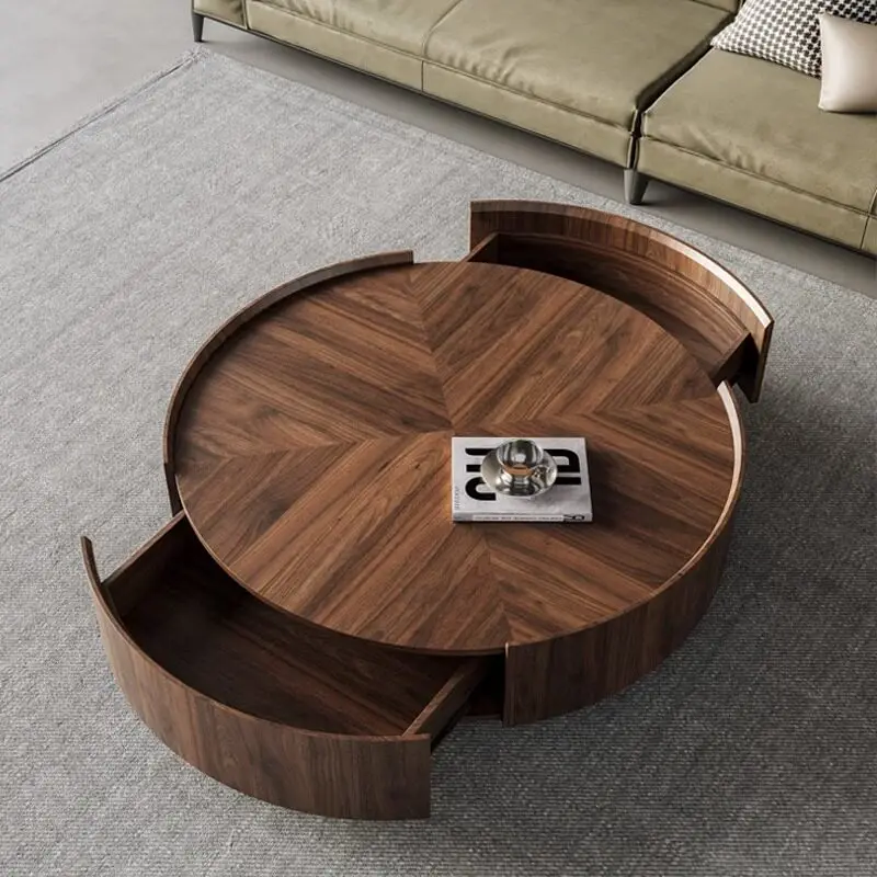 Mesa de Café Antiga Simples, Luxuosa, Decoração Moderna Nórdica, Mesa de Café Minimalista Estética, Móveis para Sala de Estar