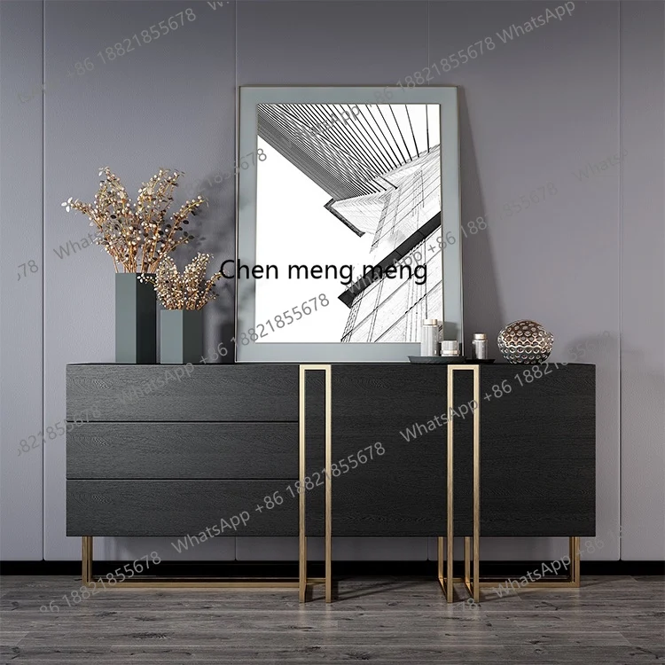 

Light luxury entrance, living room entry cabinet, solid wood foyer, multi-functional dining side cabinet