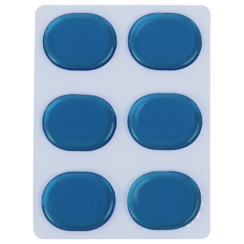 6Pcs Silicone Sound Stoppers for Drums and Snare Drum Mute Pads Drum Damper Silicone Pads Drum Mute Shock Absorbing Pad