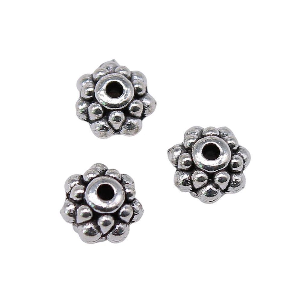 Small Hole Spacers Beads para homens, jóias ornamentos, 20pcs