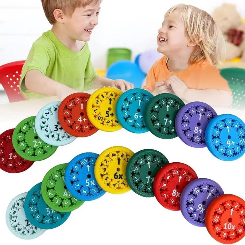 Math Fact Sensory Spinner 9pcs Hand Spinner Sensory Spinner Learning & Education Toys For Party Favors Math Games