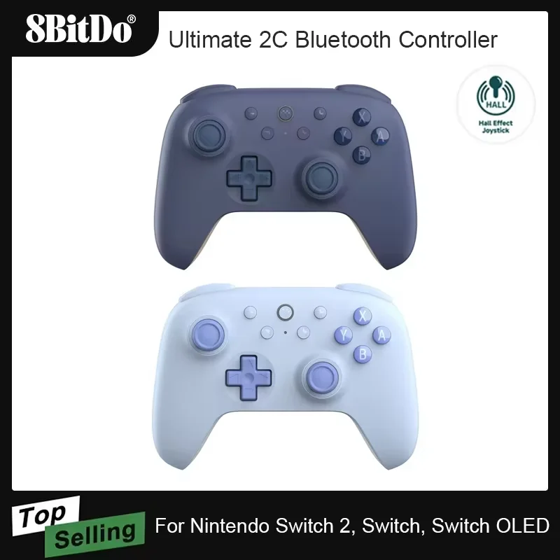 8bitdo-アルティメット-2c-bluetooth-コントローラー-switch-2-ワイヤレス-ゲームパッド-ホール効果ジョイストック付き-nintendo-switch、oled-コンソール用