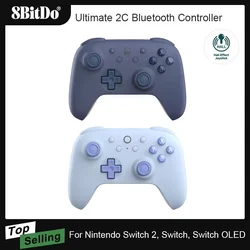 8BitDo Ultimate 2C Bluetooth Controller for Switch 2 Wireless Gamepad with Hall Effect Joystock for Nintendo Switch,OLED Console