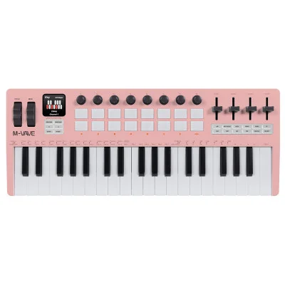 M-VAVE SMK-37 Pro キーボード 37鍵 MIDIコントローラー ​ 内蔵シンセ