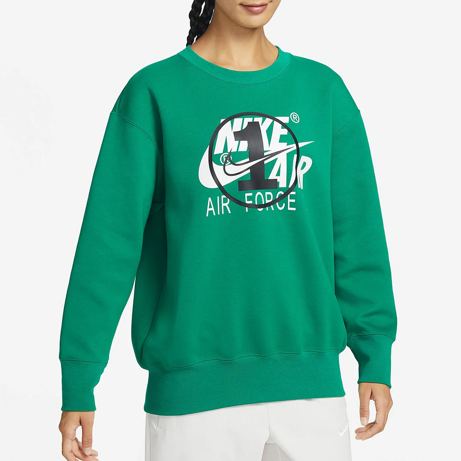 

Nike genuine seasonal new women's casual fashion sports round neck sweatshirt FB7651-365