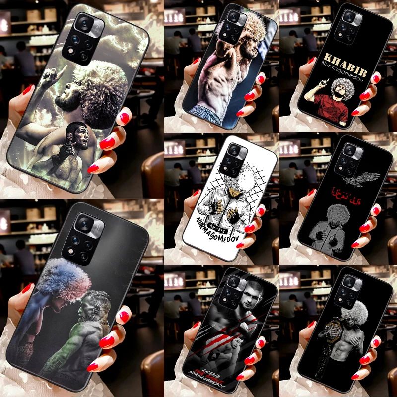 khabib nurmagomedov For Xiaomi Redmi Note 12 11 Pro Case For Redmi Note 10 Pro 9 Pro 8 Pro 11S 10S 9A 9C 12C 9T 10C