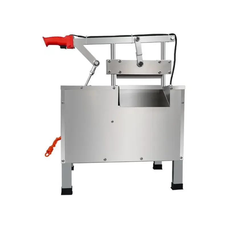 

Commercial Pig Trotters Guillotine Beef And Mutton Frozen Fish Cutter Pork Ribs Hydraulic Bone Cutter