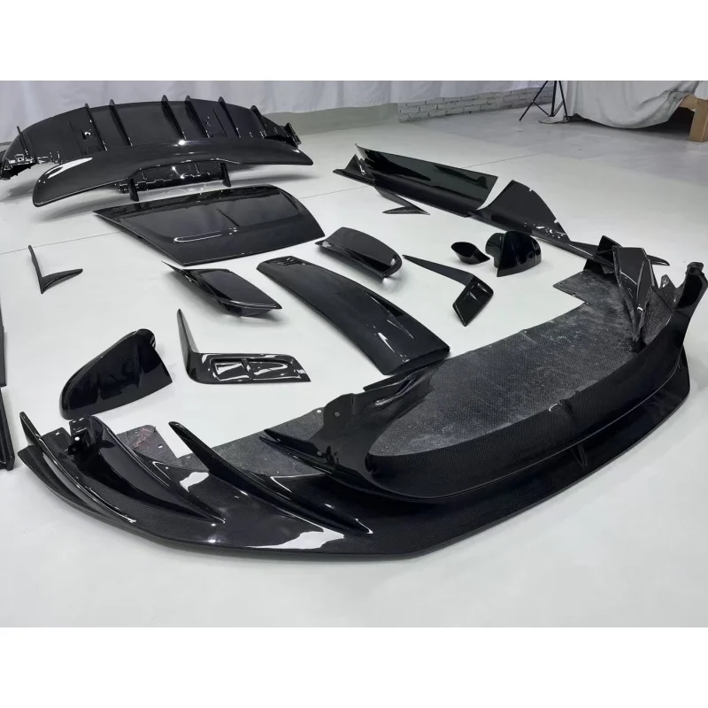 Carbon Fiber Body Kit, Front Diffuser, Rear Diffuser, Side Skirts, Engine Hood  MC20M-type