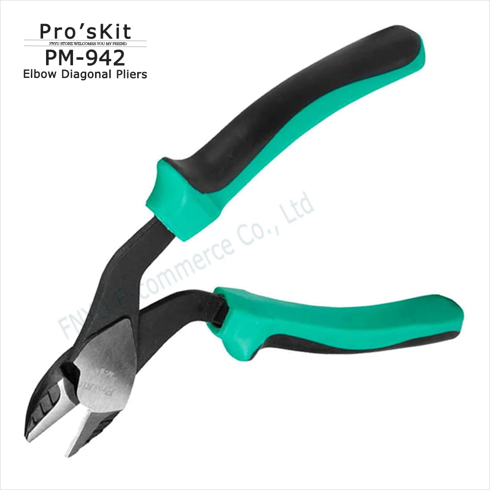 PM-942 Pro'sKit สายไฟ Cutters 45 องศาดัดหัวเหล็กจังหวัด Force สาย Stripper Plier