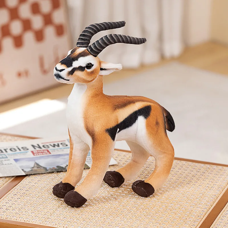 Schattige Simulatie Hert Knuffel Levensechte Sika Hert Antilope Pop Realistische Knuffel Knuffel Speelgoed Voor Kinderen Cadeau Home Decor