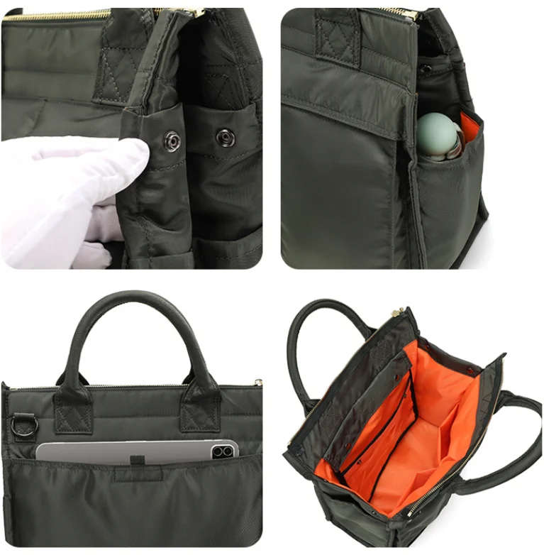 

Мужская большая нейлоновая сумка через плечо Capaci, повседневная пригородная сумка-тоут, сумка на одно плечо, мягкий полиэстер, застежка-молния, сумка sacs