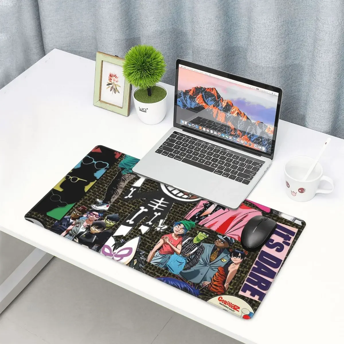 Large Mouse Pad Music Band Gorillaz Gamer PC Laptop Mats Keyboard Carpet Computer Gaming Office Accessories Desk Mat
