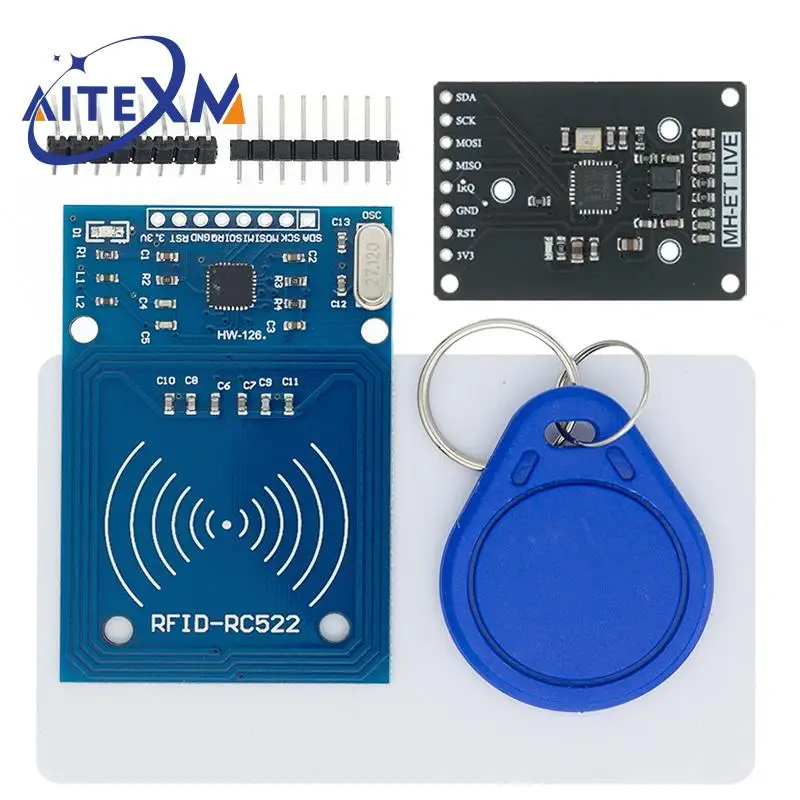 MFRC-522 RC-522 RFID IC Wireless Modul Proximity Kartenleser Schriftsteller für Arduino SPI Key IC Proximity Modul YANXD