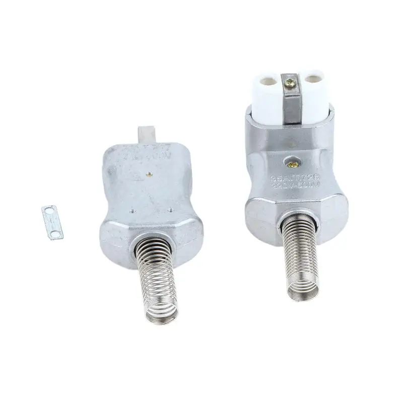 220V -600V Aluminum Shell Band Heater Plug T727 High Temperature Resistance Ceramic Socket With Spring For Electric Heating Coil