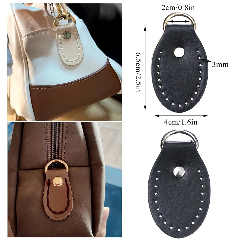 1Pcs Handmade Bag Buckle Straps PU Leather Metal Handbags Shoulder DIY Bag Accessories Fashion Lychee Pattern Chain Clasp Buckle