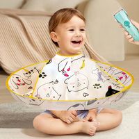 Colorful Kids Hair Cutting Cape Waterproof Cloak Umbrella Hair Cutting Gown Foldable Reusable Hair Cutting Tools Home Haircut