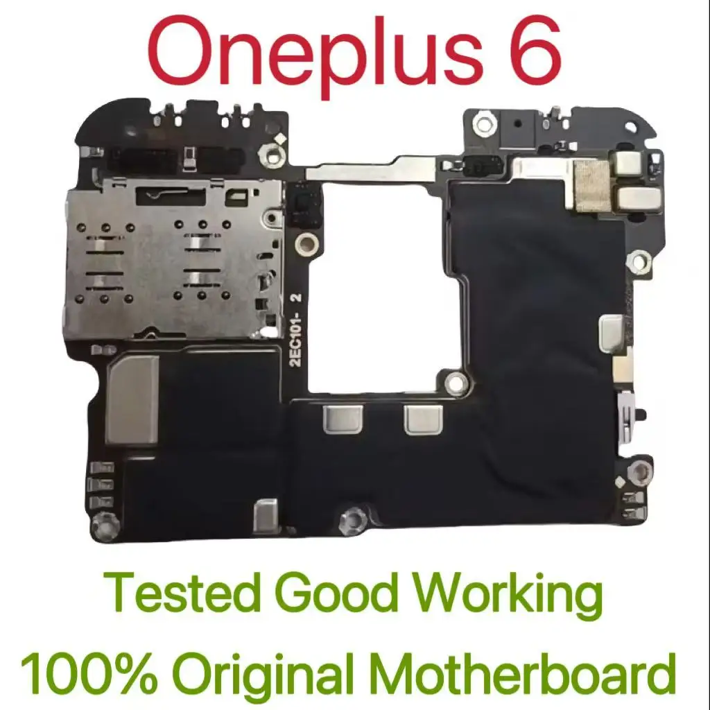 Global Version Original Unlocked Motherboard for Oneplus 6 Good Work Fully Tested Circuit Plate Main Logic Board for Oneplus 6