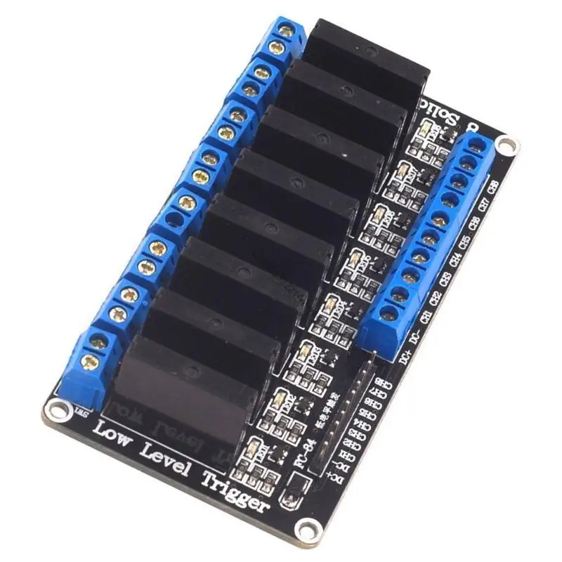 Module Solid Relays 8 canal DC5V 12V 24V Haut-bas haut