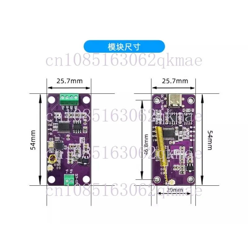 Strain Gauges Acquisition Module RS485 Transmitter High Precision Full Bridge Pressure Sensor Acquisition Instrument