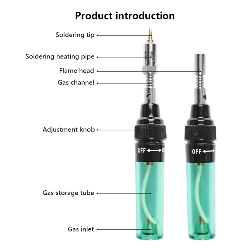 Portable Soldering Iron 1300 Welding Pen Burners Gas Soldering Iron Wireless Tip B03D