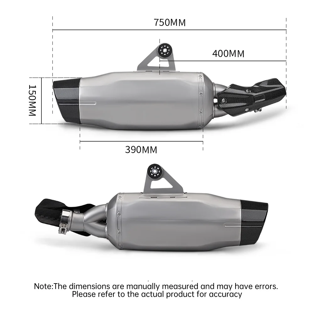 Slip-On Motorcycle Exhaust Escape Carbon Fiber Muffler Front Mid Link Pipe For R1250GS ADV R1250 GS Adventure 2019-2023