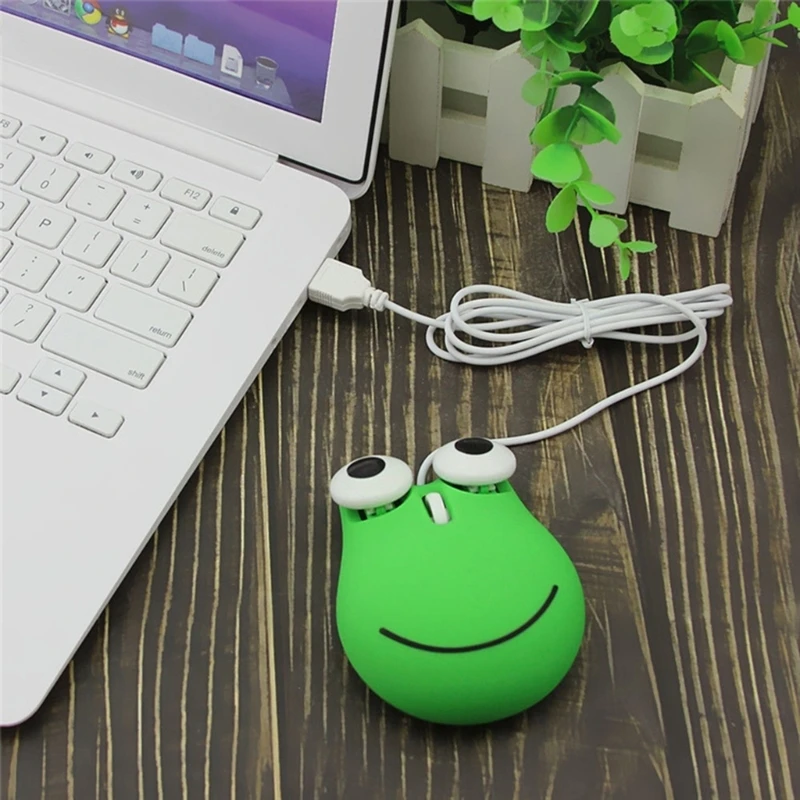 Fun USB Wire Mouse Smooth Operation for Various Devices Comfortable Grip Dropship