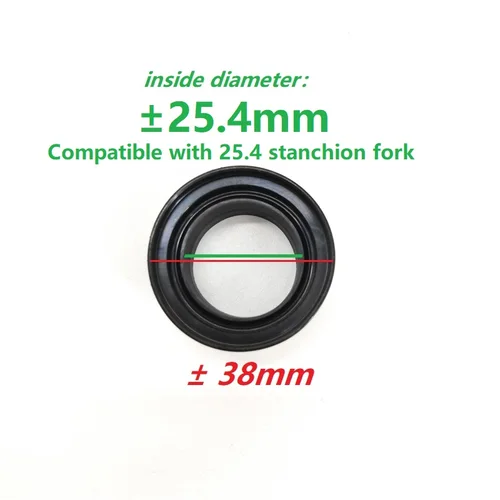 Imagen 2 del producto Sr Suntour XCT-JR anillo de sello de aceite de horquilla limpiaparabrisas y manguito deslizante tubo guía forrado de plástico piezas de reparación de horquilla delantera