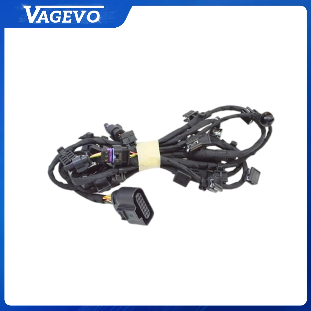 1PC Front Bumper Wiring Harness For Audi A8 Headlight Fog Lamp Wire Loom Auto Electrical Cable Replacement Parts  4H0 971 095 AS