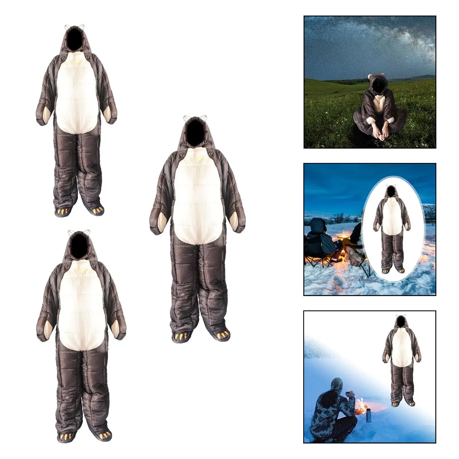 

Mummy Sleeping Bag Lightweight Windproof Winter Camping Sleeping Bag for Hiking